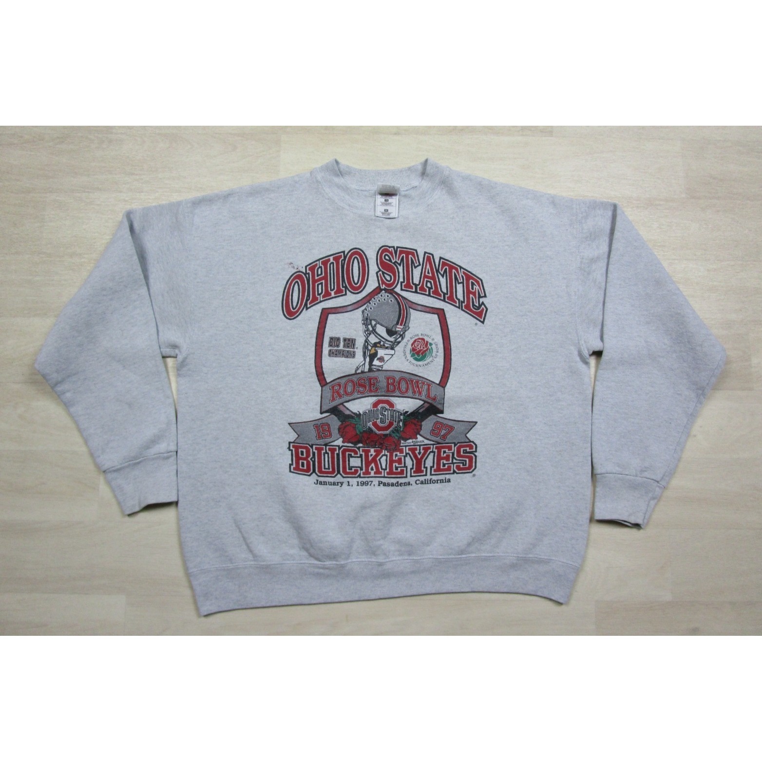Vintage Ohio State Buckeyes 1997 Rose Bowl Game Sweatshirt Xl Ncaa Football